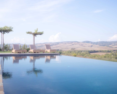 Memoscape landscape design_Giardino in Val d'Orcia_Piscina