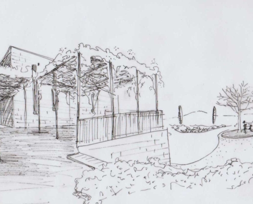 Memoscape landscape design_Giardino-delle-5-querce_sketch